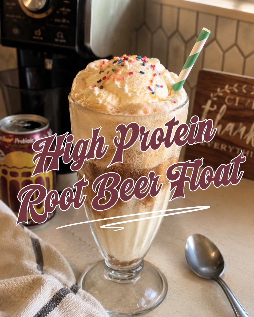 Protein Root Beer Float