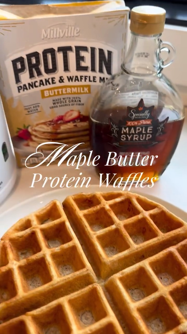 Maple Butter Protein Waffles